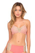Luli Fama Starfish Wishes Gold Net Center Sporty Bra